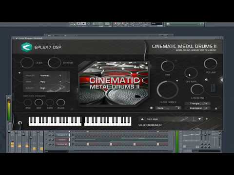 Cinematic Metal Drums 2 - industrial drum sounds plug-in instrument for Windows and macOS