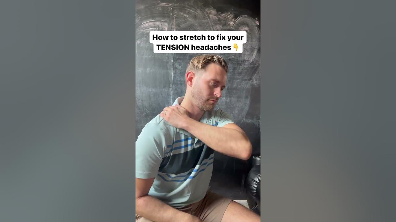How to stretch to FIX TENSION HEADACHES YouTube