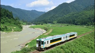 JR東日本陸羽東線瀬見温泉ー東長沢間【110系爆走】