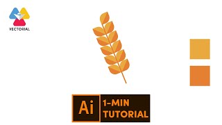 wheat tutorial in adobe illustrator - 1 minute tutorial for beginner