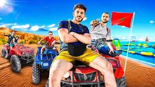 ON S'AFFRONTE DANS UN PARC AQUATIQUE GONFLABLE ! Nadim fait du quad pour la première fois ! #J6