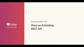 More on Extending REST API