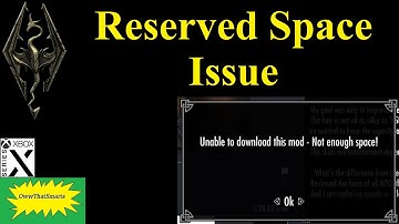 Skyrim - Reserved Space Issue