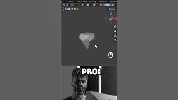 How to make diamond in blender in 1 minute!#noobvspro#blender#3D@Polyfjord@CGGeek@steak