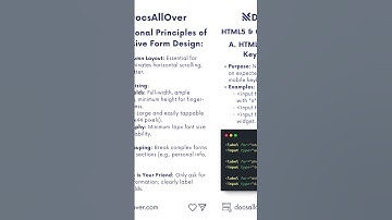 Responsive Forms: Optimizing User Interaction on Small Screens #webdevelopment #responsivedesign #ux