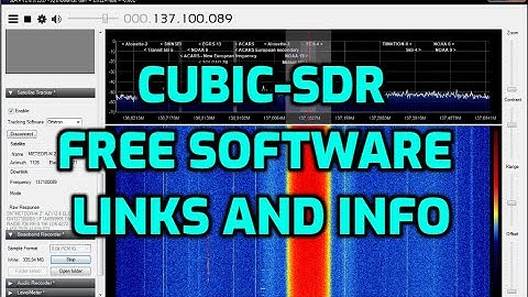 CUBIKSDR - FREE SOFTWARE -RTLSDR USB DONGLE