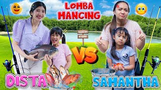 Dista Vs Samantha Lomba Mancing Di Kolam Santai🤩!! Siapa Dapet Ikan Paling Banyak Ya🤔 #Viralvideo