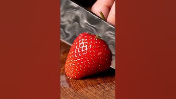 Satisfying Knife Slice on Unreal Fruit 🍓 | ASMR Close-Up