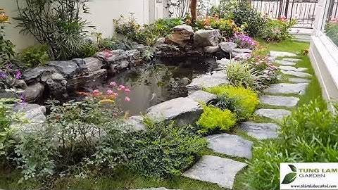 ✅KOI.06-Bốn mùa bên hồ cá Koi đẹp xinh, hồ cá ngoài trời ở biệt thự Splendora/TungLam Garden/#Shorts