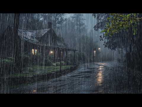 Sonido de Lluvia Relajante para Dormir en 15 Minutos - Lluvia y Truenos en Bosque, Study #206