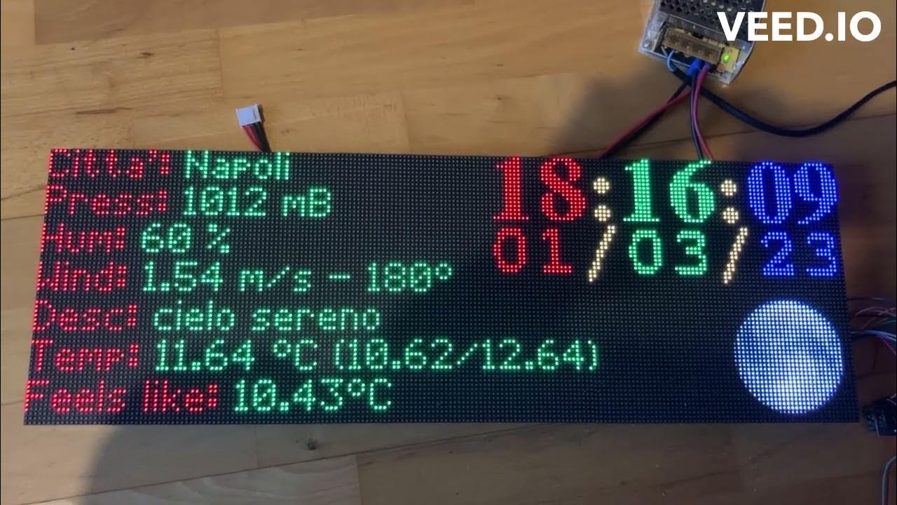 Hub75 led matrix displays with annex32 rds esp32 youtube