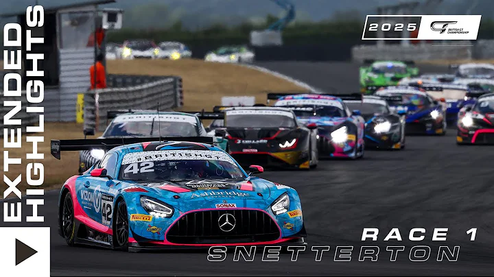 Extended Highlights I Snetterton Race 1 I 2025 British GT Championship