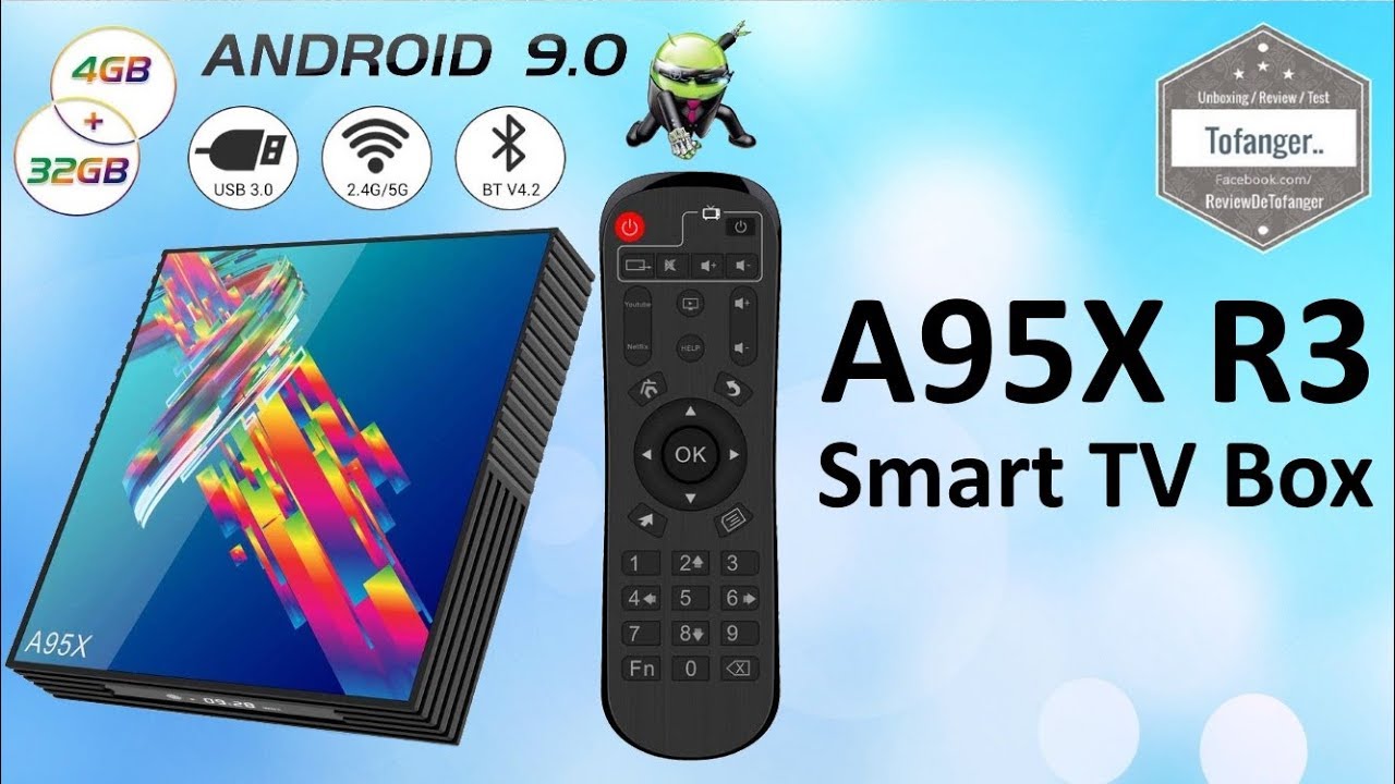 A95X R3 Smart TV Box - Android 9 - RK3318 - 4GB Ram 32GB Stockage -  Unboxing - YouTube