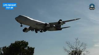 UPS 747-8F landing at SDF