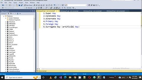 Keys In DBMS || SQL Server|| Key||SQLISEASY #keys #sqlserver #dbms #dbmstutorial