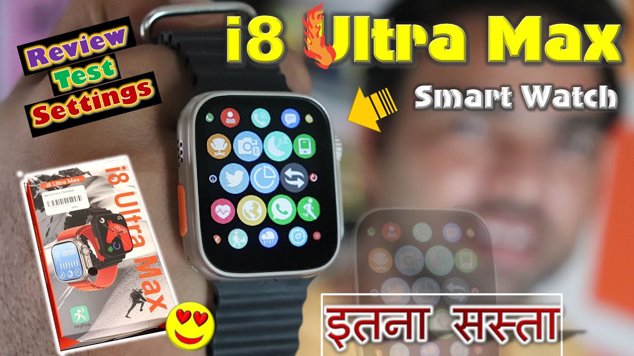 i8 Ultra Max New Smart Watch Setting Hindi | Apply Watch Dial ...
