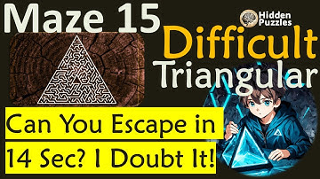 Difficult Triangular mazes  Maze 15