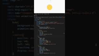Sun Animation Day to Night Using #html #css