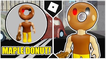 How to get "MAPLE DONUT" BADGE + MAPLE DONUT MORPH in ROLEPLAY CITY (PIGGY BOOK 2 ROLEPLAY) [ROBLOX]