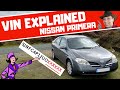 Vehicle Identification Number Explained - Nissan Primera (VIN Explained)