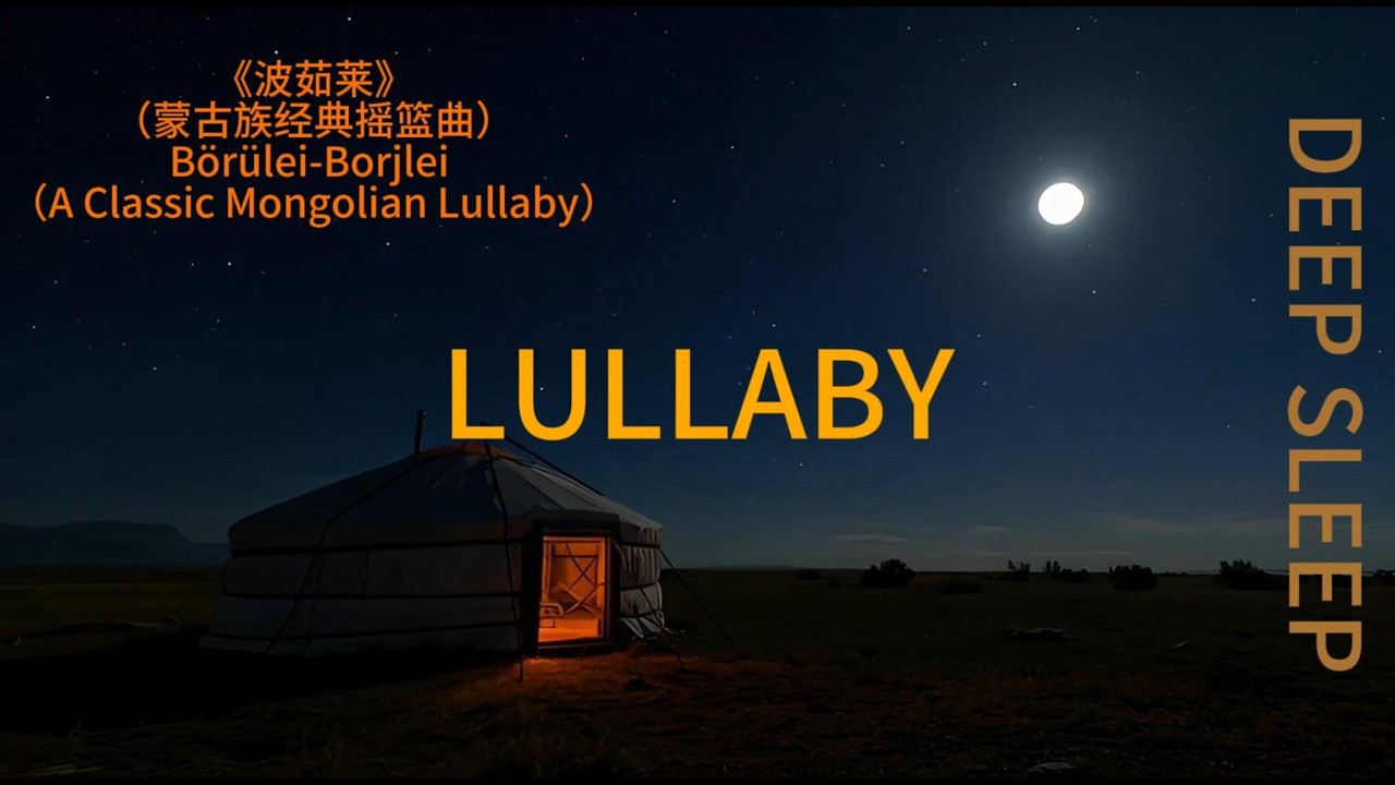 LULLABY deep sleep music《波茹莱》（蒙古族经典摇篮曲）Börülei-Borjlei （A Classic Mongolian Lullaby）