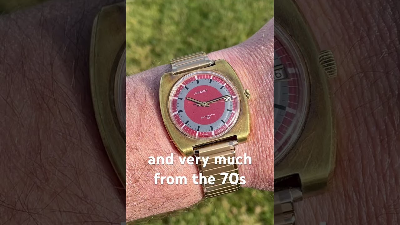 Cool vintage watches, 1970’s Sandoz automatic