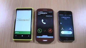 ios + Android + Windows mobile triple incoming call