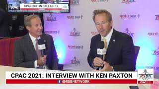 Interview with Ken Paxton at CPAC 2021 in Dallas 7/11/21