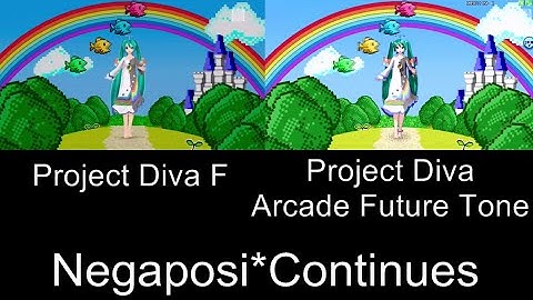 Project Diva Negaposi*Continues PV Comparison PS3 Arcade Future Tone