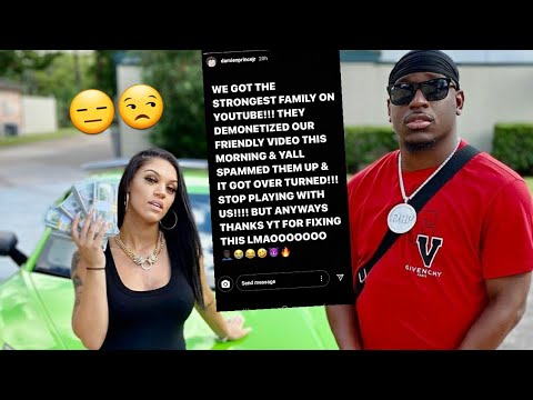 THE PRINCE FAMILY DEMONETIZED!? DAMIEN AND BIANCA YOUTUBE DRAMA - YouTube