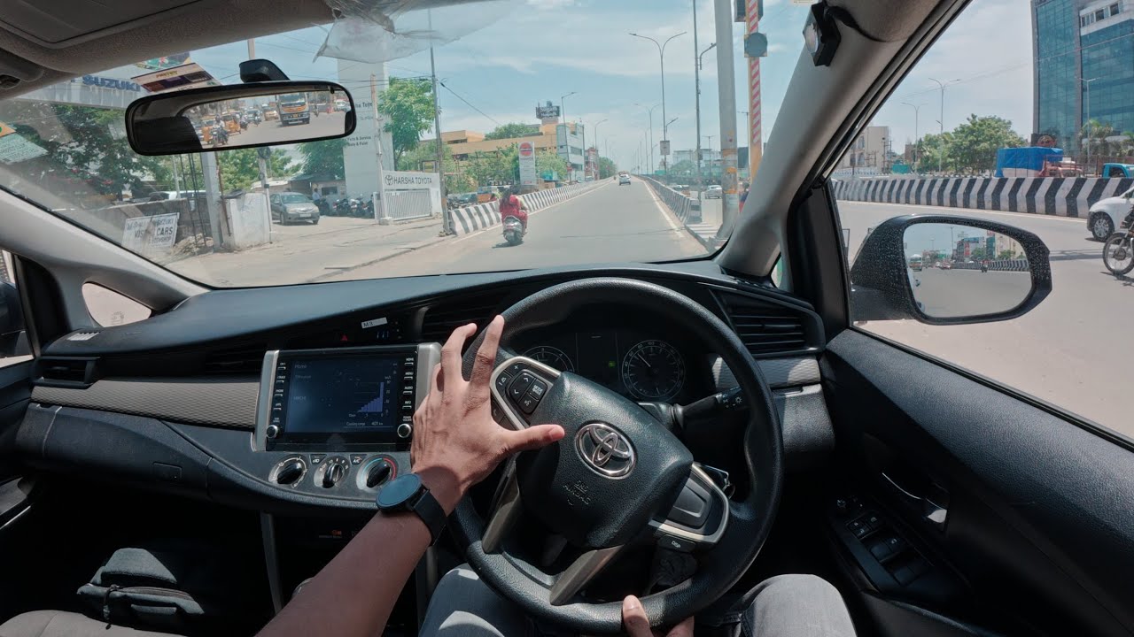 Driving Innova Toyota Innova Crysta 2.4L Diesel Manual | 4K POV Drive with Engine ...