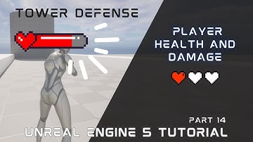 UE5 3rd Person Tower Defense Part 14: Player Health and Damage
