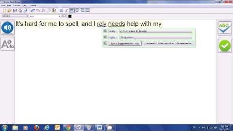 Text editor for for people with dyslexia.