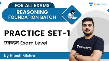Practice Set-1 | Reasoning | SSC/RRC GPD/NTPC CBT2 | wifistudy | Hitesh Sir