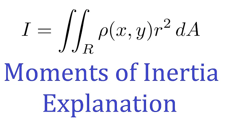 Moments of Inertia with Double Integrals - Vector Calculus Application