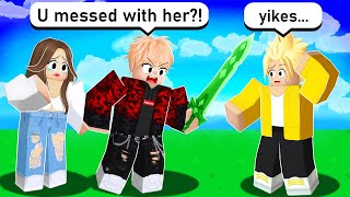 I Made My EX GIRLFRIEND Mad, And Her BOYFRIEND JOINED… (Roblox Bedwars)