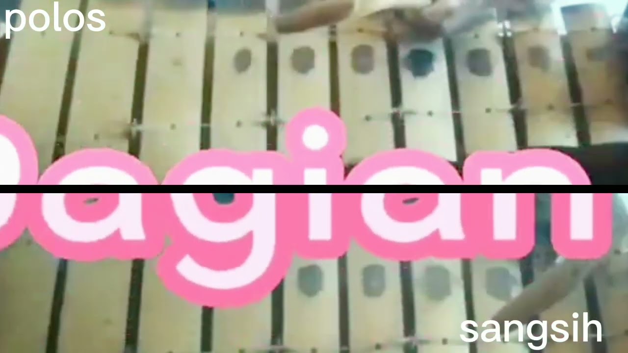 Tabuh tari Cendrawasih gongsa polos sangsih