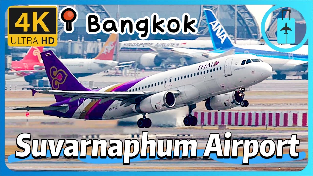 🇹🇭Plane Watching at Bangkok Suvarnabhumi Airport｜ชมเครื่องบินที่สนามบินนานาชาติสุวรรณภูมิ กรุงเทพฯ