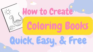 How To Create Easy, Quick, & Free Coloring Book Interior! screenshot 5