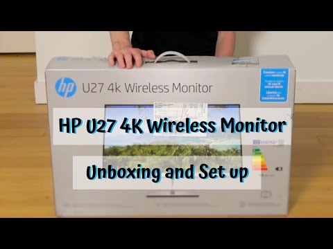 HP U27 4k Wireless monitor unboxing