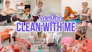 ROUTINE CLEAN WITH ME \/\/ STAY AT HOME MOM MOTIVATION \/\/ BECKY MOSS