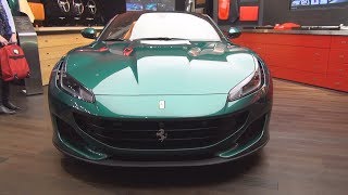 2019 ferrari portofino verde pino 18 car seen from outside and inside.
tailor made specifications. exterior is 18. ball polished forged rims.
fron...