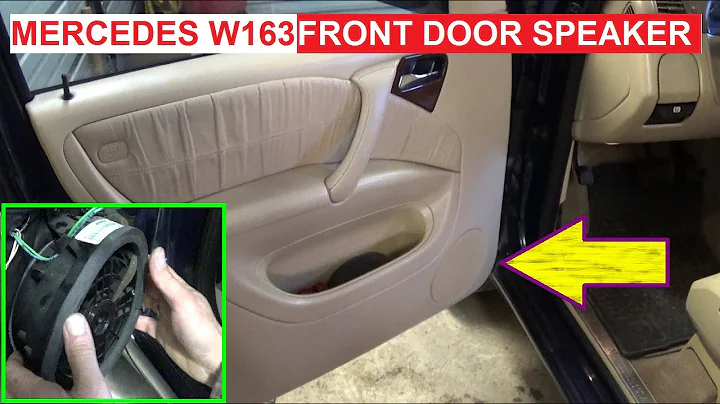 Mercedes W163 Front Door Speaker Removal and Replacement ML230 ML320 ML270 ML350 ML400 ML430 ML500