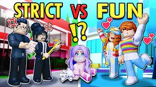 Roblox STRICT Family vs FUN Family.. 📝👪💖