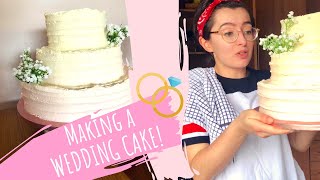 Making My First Ever WEDDING CAKE!