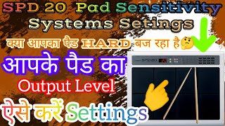 octapad spd 20 pad sensitivity settings, Spd 20 trig sens system ! Pad sensitivity/Output volume screenshot 4