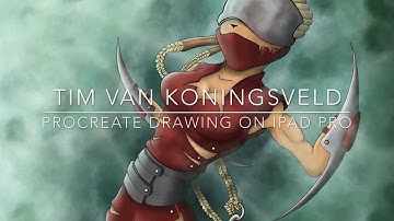 procreate drawing ipad pro (apple pencil) timelapse