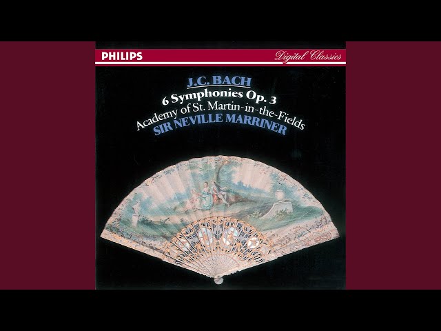 Bach (Jean Chrétien) - Sinfonia en Fa Majeur op.3 n°5: Finale (3e mvt) : Academy St.Martin-in-the-Fields / N.Marriner