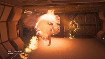 Alien: Isolation™_**PS4 PRO flamethrower gameplay