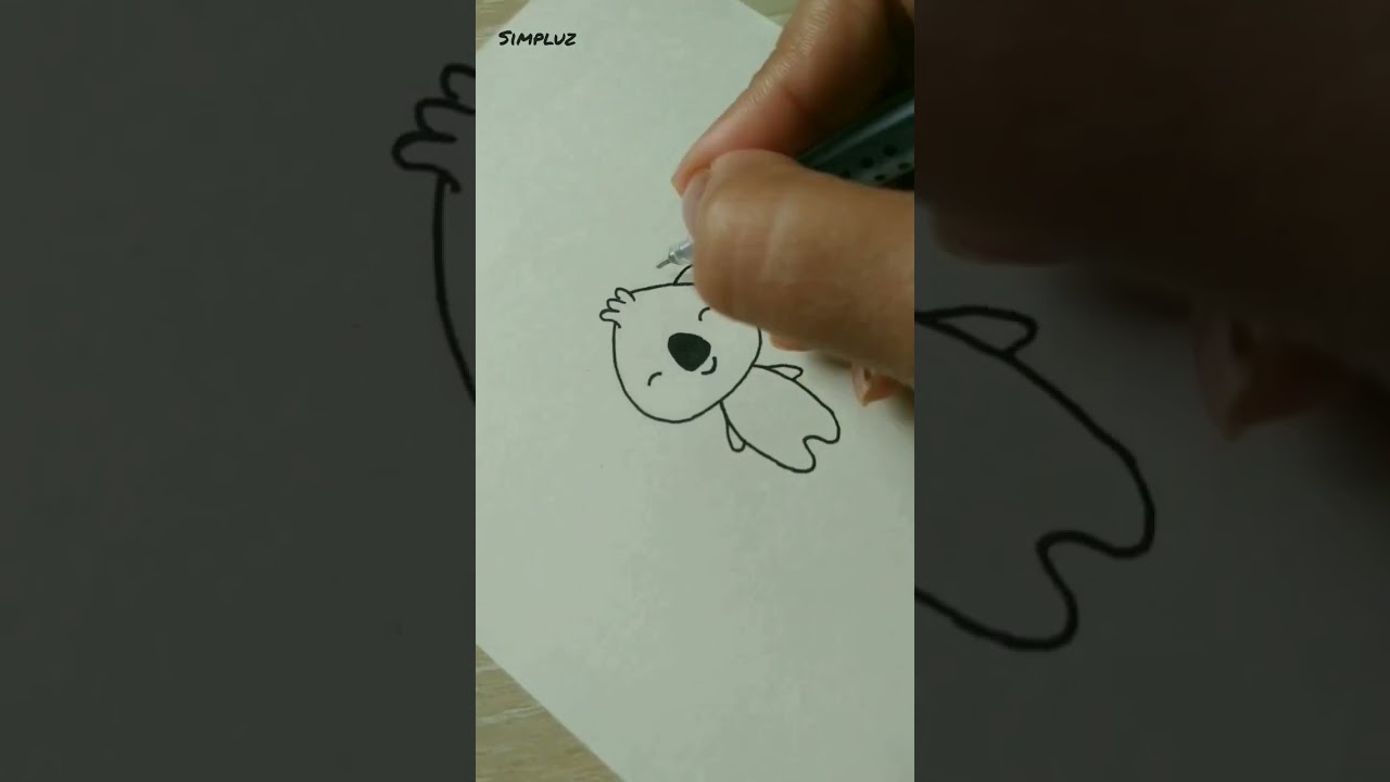 Drawing Cute Koala #shorts #youtubeshorts
